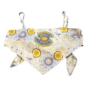 Forever 21 Women’s SMALL Celestial Wrap Tie Crop Tank Top Shirt